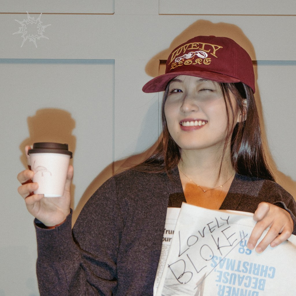 Burgundy Embroidered Dad Cap | Lovely Bloke London